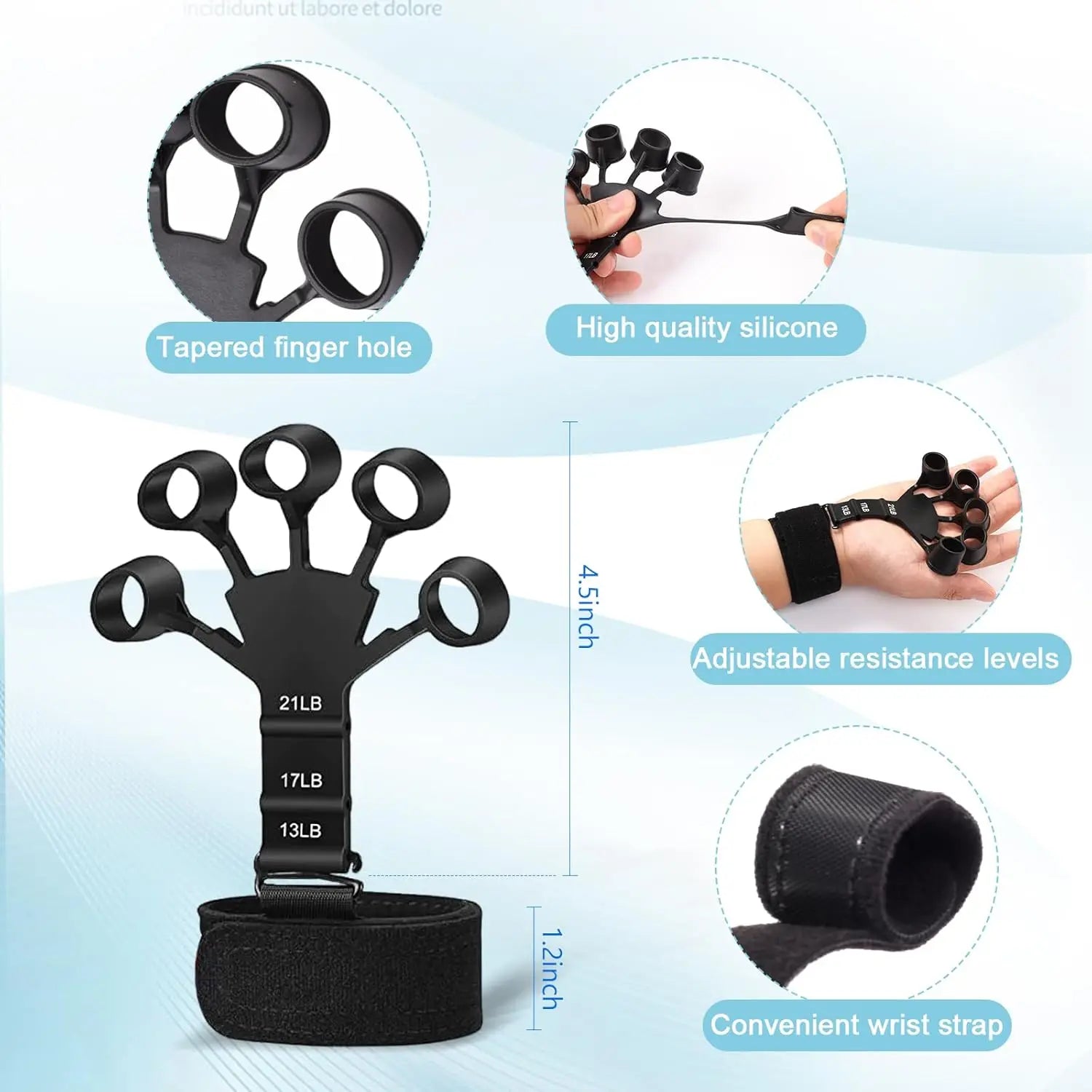 GripPower Adjustable Hand Strength Trainer Kit