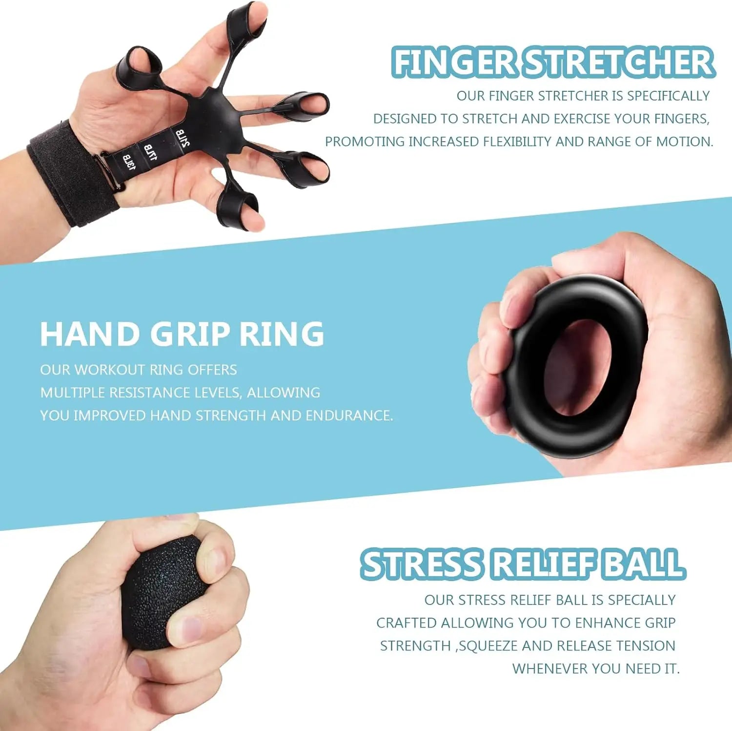 GripPower Adjustable Hand Strength Trainer Kit