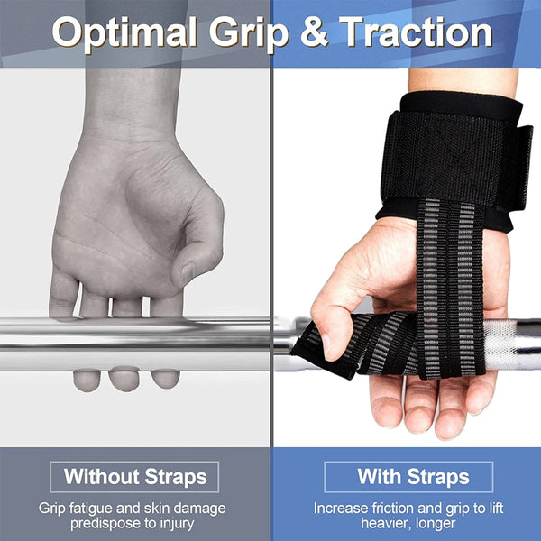 MaxGrip Powerlifting Wrist Support Straps