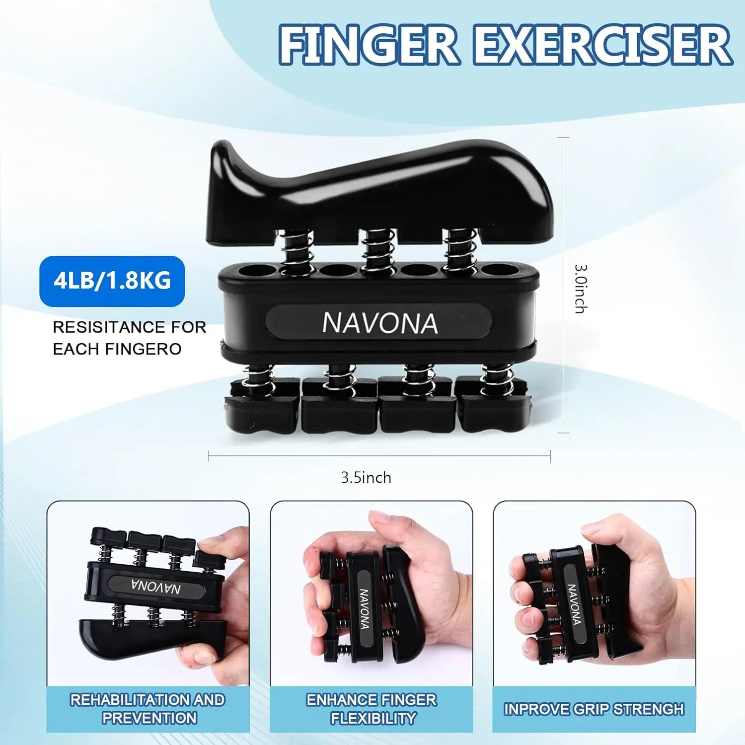 GripPower Adjustable Hand Strength Trainer Kit